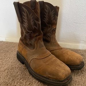 Men’s Ariat Steel Toe Cowboy Boots